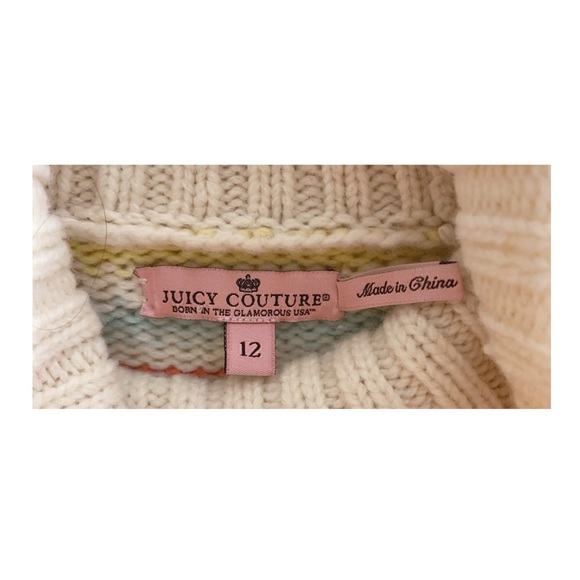 Juicy Couture Girl Turtleneck Wool Sweater Dress Sz.12~Excellent Condition - Picture 7 of 10